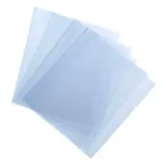 100Pcs 12x7 Inch Shrink Wrap Bags, Blue Clear PVC Heat Shrink Wrap