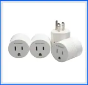 WiFi Smart Socket 4 Pack Smart Plug Compatible Alexa Google Assist- New