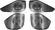 Rynplex Car Door Audio Speaker Cover Loudspeaker Trim Frame Sticker Stainless Interior Accessories, for Hyundai, Tucson NX4 LWB 2021-2022 Car Speaker Trim(Black-Logo B)