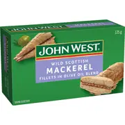 John West Wild Scottish Mackerel In Olive Oil 125g
