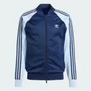 adidas Originals SST Men's Tracksuit Top in Light Blue and Dark Blue