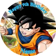 Dragon Ball Z REAL EDIBLE ICING ROUND CAKE TOPPER PARTY IMAGE FROSTING SHEET