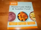 IDIOT'S GUIDE HOMEMADE BABY & TODDLER FOOD Babies Healthy Meals Foods Book NEW