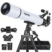 Telescope for Adults High Powered, 80mm Aperture 900mm Professional Refractor...