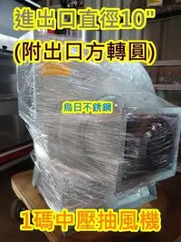 在飛比找Yahoo!奇摩拍賣優惠-全新【 1碼 1HP 中壓抽風馬達 10" 附腳座 】適用各