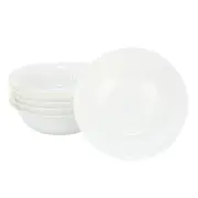 Gibson Ultra 142396.01 White Shadow 6 Piece 6.5 Inch Opal Glass Cereal Bowl Set