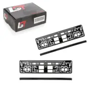 2x License Plate Holder Car Number Plate Mount Black High Gloss for Daewoo