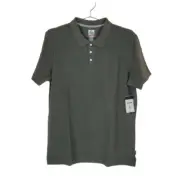 REEF L Dark Olive Walsh Pique Solid Polo Shirt Men