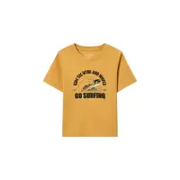 在飛比找Yahoo奇摩購物中心優惠-GIORDANO 童裝印花短袖上衣 童趣塗鴉 - 53 亮黃