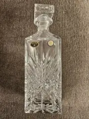 Bohemia Czech Republic Lead Crystal Liquor Decanter Vinatge Never Used RARE!