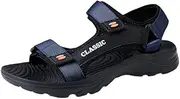 [Hhhchpm] Men's Sandals Durable Non Slip Outdoor Hiking Trekking Sandals Comfy Beach Water Shoes, Spring And Summer