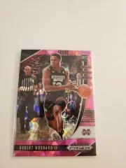 Robert Woodard II 2020 Prizm Draft Picks Pink Cracked Ice RC Rookie Card #63