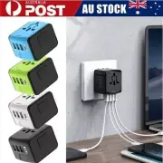 3.4A Universal Travel Adapter 3USB & Type-C Charger US/UK/EU/AU Plug Converter
