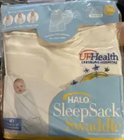 Halo Sleep Sack Swaddle Wearable Micro Fleece Blanket Cream Size Newborn New!