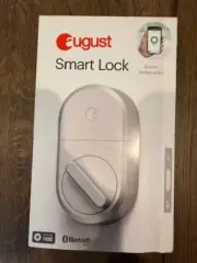 August Smart Keyless Entry Lock (Silver) Model ASL-3B - NEW in Original Box