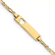 10k Figaro Link ID Bracelet 10BID25