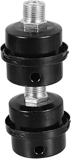 2pcs Air Compressor Noise Reduction Screw Compressor Noise Reducer Muffler Repair Plastic Air Compressor Intake Filter Pneumatic Muffler Filters Compressor Filter Black Iron