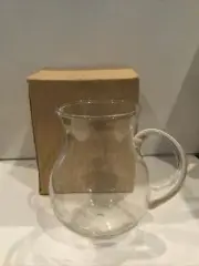 Etched Glass Vase Pitcher Party Favors 4”H