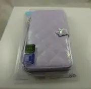 fits iPhone 6 plus, 7 & 8 + plus phone case shimmer iridescent wristlet purple