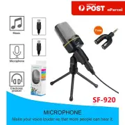 SF-920 Professional Unidirectional Sound Microphone & Stand Holder for PC Laptop