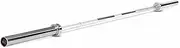 Costway 2.2m Olympic Weight Bar, Solid Iron Weighted Workout Bar w/Two Collars, Barbell Weight Straight Bar for Home Gym Weightlifting & Strength Training Exercises, Weight Capacity 320kg