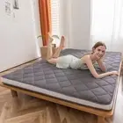Japanese Floor Futon Mattress - Extra Thick Twin Bed Topper, Roll Up Foldable...