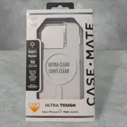L3. Case-Mate Ultra Tough Case For Apple iPhone 15 Pro, Ultra Clear