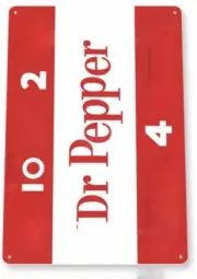 DR PEPPER TIN SIGN GOOD FOR LIFE SODA SOFT DRINK TASTE THE ORIGINAL CAN 11x8 in