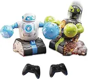 cxjoigxi Remote Control Battle Robots Set of 2, RC Ejecting Battle Robot with Adjustable Sound & Light, Fun Electronic Fighting Robot Toys for Kids, Birthday for Age 6+ Boys
