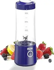 Mulli Portable Blender,USB Rechargeable Personal Mixer for Smoothie and Shakes, Mini Blender with Six Blades for Baby Food,Travel,Gym