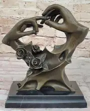 Art Deco Male Female Proposal Gift Idea Bronze Sculpture Artwork Figurine Deal