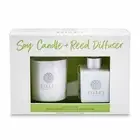 Tilley Body Candle & Reed Diffuser Gift Set - Coconut & Lime