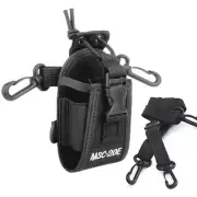 MSC-20E Nylon Sleeve & Leather Holster for UV-9R Plus QUANSHENG Walkie-talkie