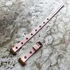 Pink with Grommets Double Wrap Leather Band Strap for Fitbit Versa 2 and Versa