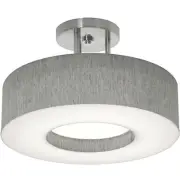 AFX Inc. MCF1214MB-GYSF Montclair Semi-Flush Mount Satin Nickel
