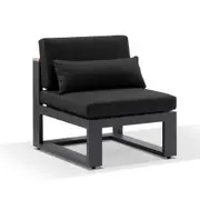 Balmoral Single Modular Outdoor Aluminium and Teak Lounge - Outdoor Aluminium Lounges