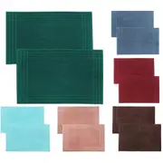 Combed Cotton Bath Mats Set Soft Absorbent Bathroom Mats Thick 900gsm No Lint