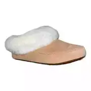Sorel Go Coffee Run Slippers Tawny Buff, Natural Suede Faux Fur 5M New