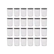 Argon Tableware Glass Jam Jars - 450ml - Pack of 24