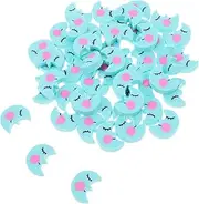 50pcs Moon Shaped Mini Erasers Cute Kawaii Pencil Erasers for Compact Fun for Classroom Office Home Use Portable Mini Bulk