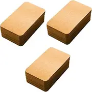 KALLORY 3sets Kraft Cardboard Blank Cards Blank Memo Card Business Cards Kraft Card Office Note Cards Flashcards Cards Blank Message Words Card Index Cards Kraft 300pcs*3