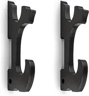 Ekkhysis Sword Holder Wall Mount 2-Tier Hook Katana Holder Adjustable Display Hanger for Samurai Sword Tanto Rapier light saber Cosplay Blade Tanjirou Demon Slayer Weapon Rack