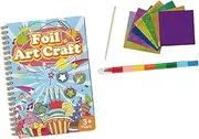 Kid Foil Art Craft Activity Kit Colouring Book Art Supplies Handmade Colorful Drawing Toy Magical Art Sticker Book for Teens, B