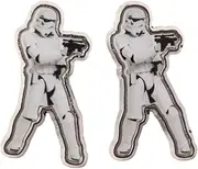 [STAR WARS] Storm Trooper Cutout Earrings, enamel