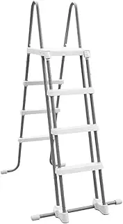Intex 28076E Heavy Duty Deluxe Pool Ladder with Removable Steps for 48 Inch Depth Above Ground Pools