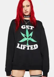 [Petals and Peacocks] Get Lifted Crewneck Sweatshirt