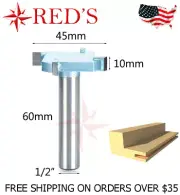 Tideway Carbide IND LC90609410 45mm 10mm CNC Slotting/Slot 1/2" shank router bit