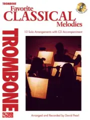 Favorite Classical Melodies for Trombone Solo Sheet Music Play-Along Book CD