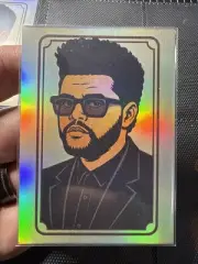 The Weeknd Custom Holographic Refractor Art Trading Card /9