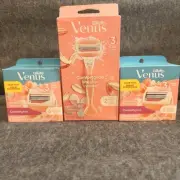 Gillette Venus ComfortGlide White Tea Razor Handle +2 Refills & (2) 6PK Refill